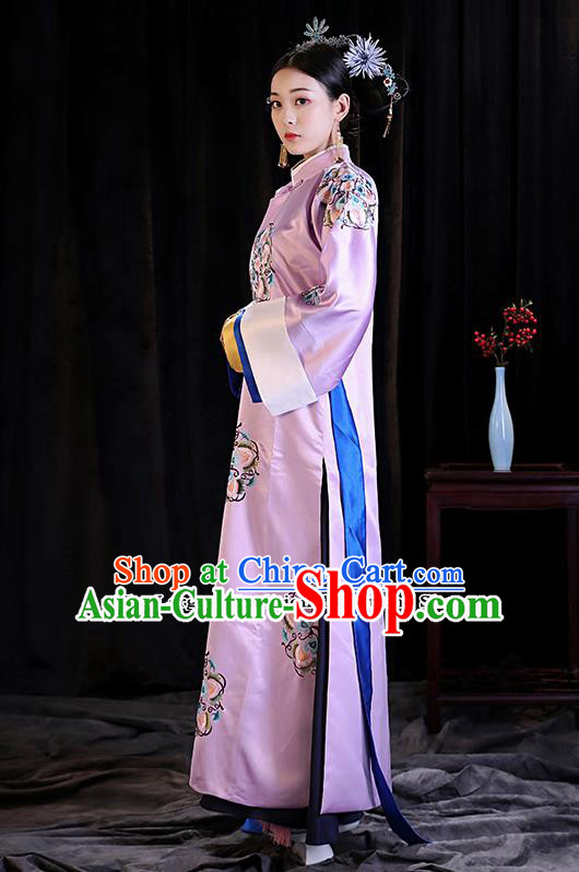 Chinese Ancient Qing Dynasty Drama Manchu Imperial Consort Costumes for Women