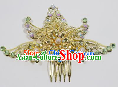 Chinese Traditional Palace Hair Accessories Hair Comb Ancient Bride Hairpins for Women