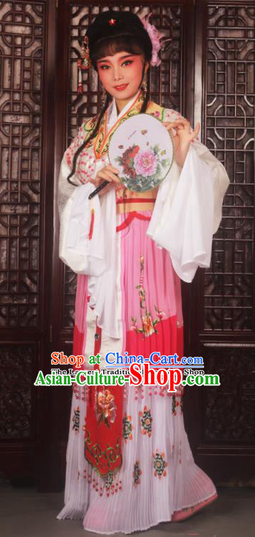 Chinese Ancient Nobility Lady Embroidered Dress Traditional Peking Opera Actress Costumes for Adults