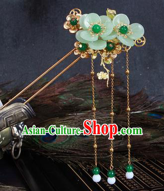 Chinese Traditional Hair Accessories Tassel Hair Clip Ancient Princess Flowers Hairpins for Women