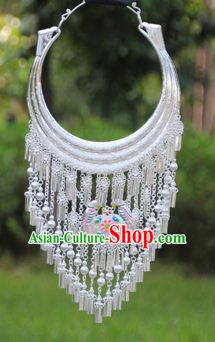 Chinese Traditional Ethnic Bride Accessories Yunnan Minority Necklace for Women
