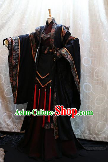 Ancient China Cosplay Royal Highness Costumes Swordsman Knight Embroidered Clothing for Men
