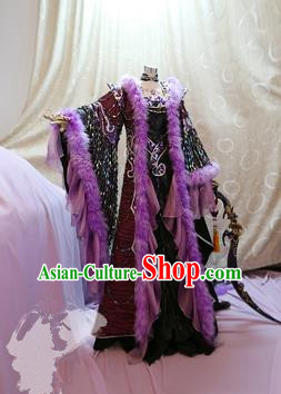 China Ancient Cosplay Swordswoman Clothing Traditional Imperial Concubine Dress Clothing for Women