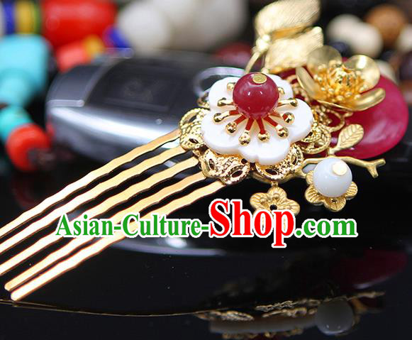 Handmade Chinese Ancient Palace Lady Hair Accessories Hanfu Hair Comb Hairpins for Women