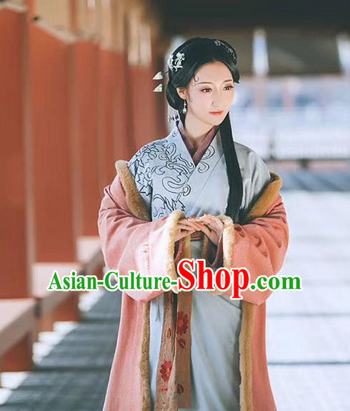 Traditional Chinese Three Kingdoms Period Young Lady Costume, China Ancient Palace Hanfu Clothing for Women