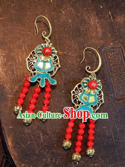 Asian Chinese Traditional Handmade Earrings Jewelry Accessories Palace Lady Eardrop for Women