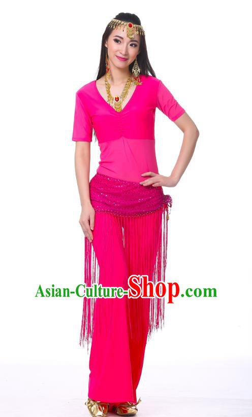 Indian Belly Dance Costume India Raks Sharki Rosy Suits Oriental Dance Clothing for Women