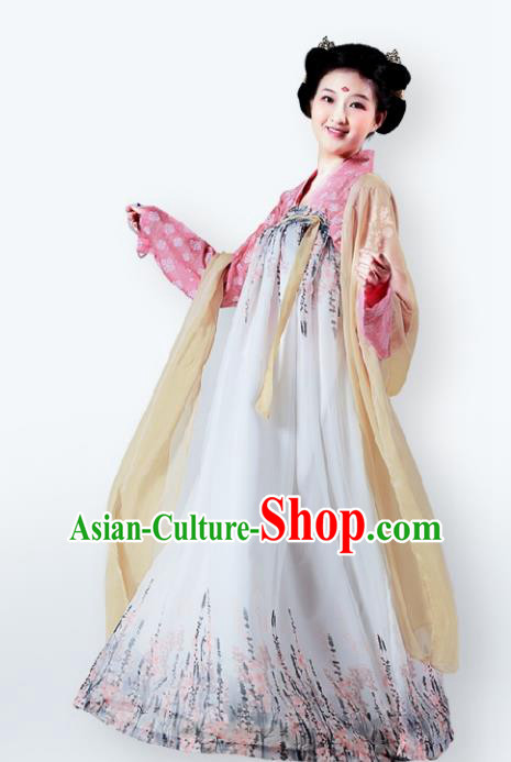 Traditional Chinese Tang Dynasty Nobility Lady Dress, China Ancient Princess Costume for Women