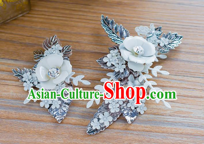 Handmade Classical Wedding Hair Accessories Bride Crystal Hair Stick Headwear for Women