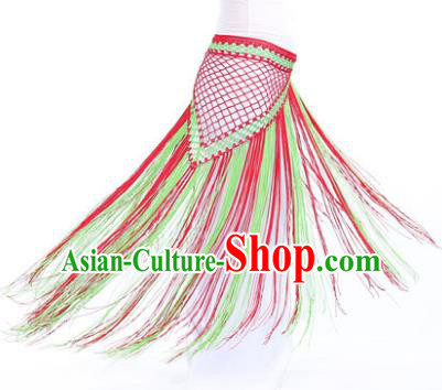 Indian Belly Dance Red Tassel Waist Scarf Waistband India Raks Sharki Belts for Women