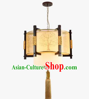Traditional Chinese Round Hanging Palace Lanterns Handmade Lantern Ancient Ceiling Lamp