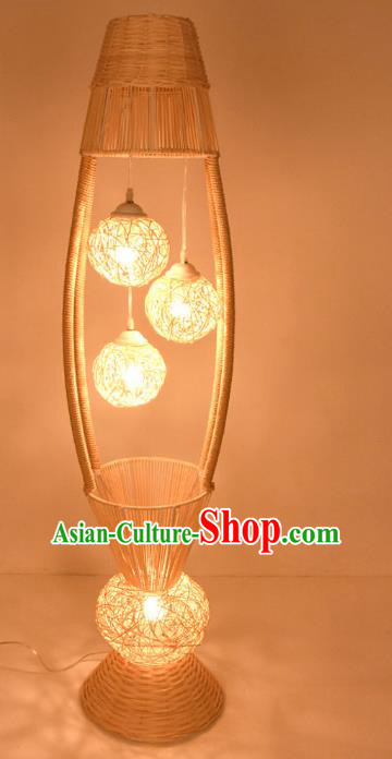 Traditional Chinese Rattan Floor Lanterns Handmade Lantern Ancient Lamp