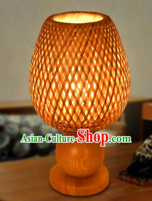 Traditional China Rattan Art Lanterns Handmade Lantern Ancient Desk Lamp