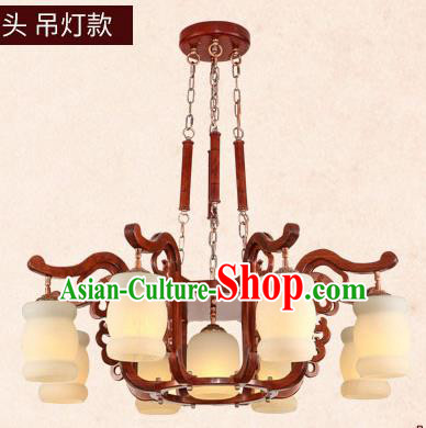 Traditional Chinese Wood Hanging Ceiling Lanterns Ancient Handmade Marble Lantern Ancient Lamp