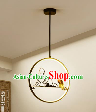 Traditional Chinese Hanging Ceiling Lanterns Ancient Handmade Round Lantern Ancient Lamp