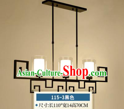 Traditional Chinese Hanging Lanterns Ancient Handmade Three-Lights Ceiling Lantern Ancient Lamp