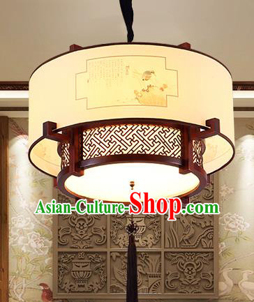 Traditional Chinese Handmade Painted Hanging Lantern Asian Ceiling Lanterns Ancient Lantern