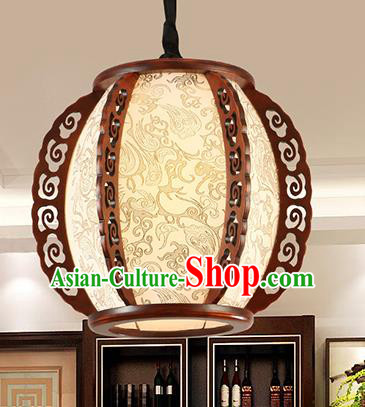 Traditional Chinese Handmade Hanging Lantern Asian Carving Ceiling Lanterns Ancient Lantern