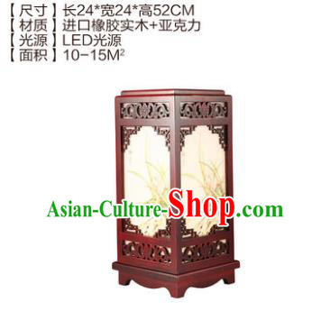 China Handmade Palace Lanterns Desk Lantern Ancient Wood Lanterns Traditional Lamp