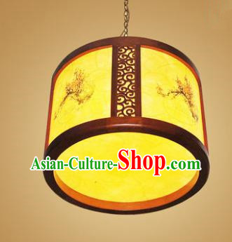 Traditional Chinese Hanging Palace Lantern Handmade Painting Plum Blossom Ceiling Lanterns Ancient Lamp