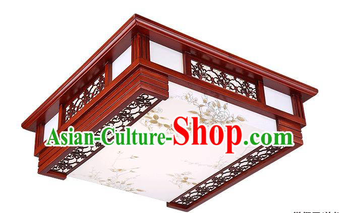 Traditional Chinese Painted Palace Lantern Handmade Ceiling Lanterns Ancient Lamp