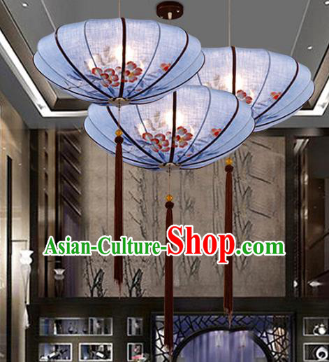 Traditional Chinese Painting Flowers Palace Lantern Handmade Hanging Lanterns Ancient Lamp