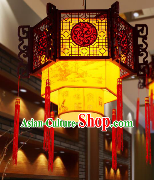 Traditional Chinese New Year Palace Lantern Handmade Hanging Lanterns Ancient Lamp