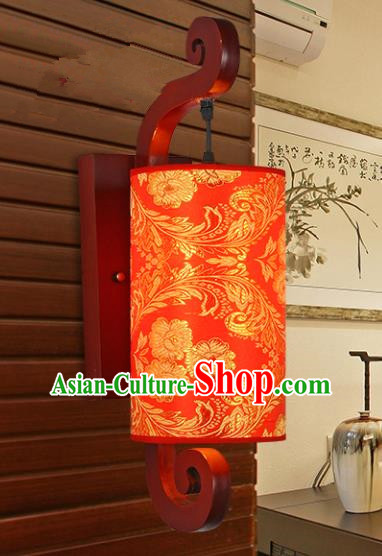Traditional Chinese Wood Palace Lantern Handmade Red Wall Lanterns Ancient Lamp