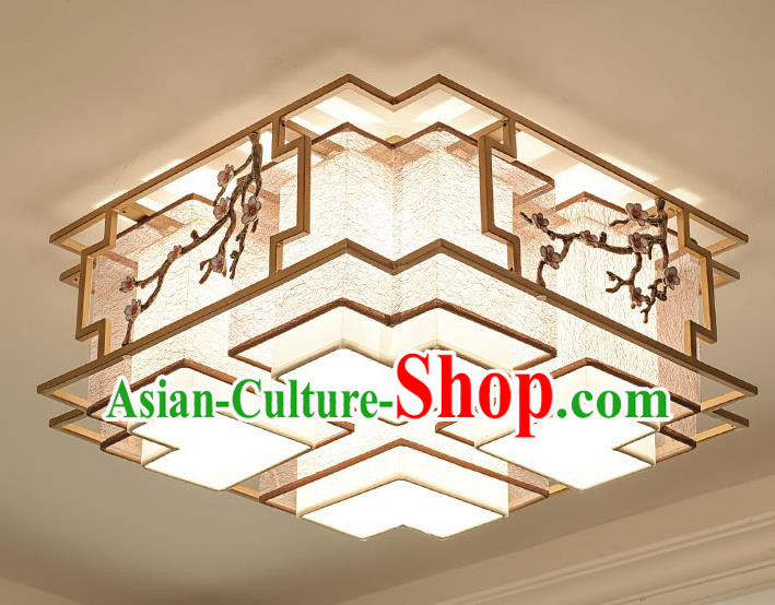 China Handmade Ceiling Lanterns Traditional Chinese Embroidered Four-Lights Palace Lantern Ancient Lanterns