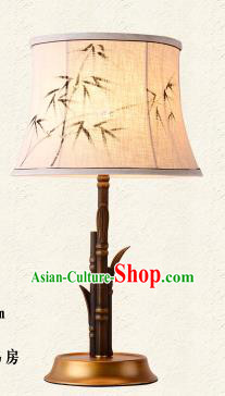Traditional Chinese Palace Lantern Handmade Painted Bamboo Leaf Desk Lanterns Ancient Lamp