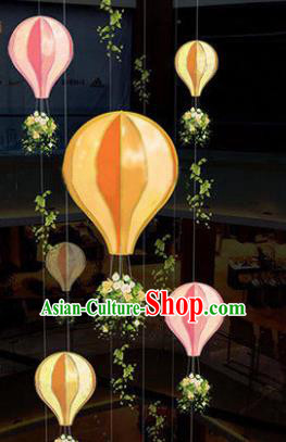 Handmade Stage Performance Lamplight Christmas Decorations LED Lamp Hot Air Balloon Lanterns