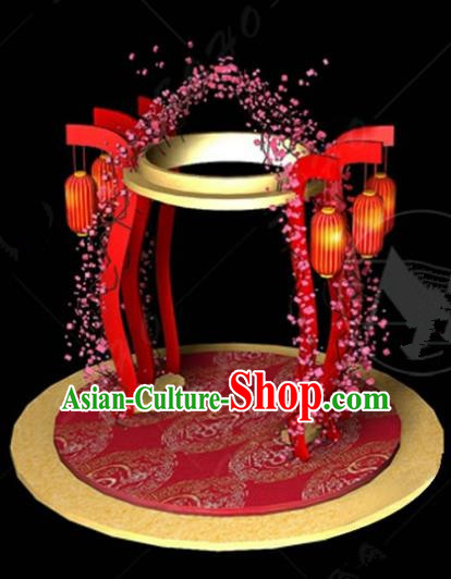 Handmade China Spring Festival Archway Lights Arrangement Lamplight Decorations Stage Display Lanterns