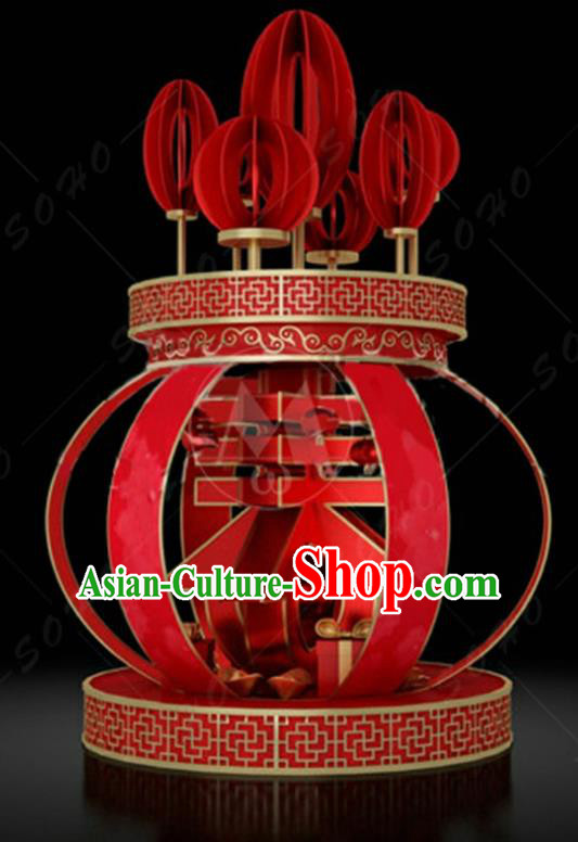 China Traditional New Year Lamp Decorations Lamplight Stage Display Red Lanterns