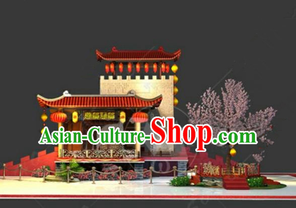 China Traditional Courtyard New Year Lamp Decorations Lamplight Stage Display Lanterns
