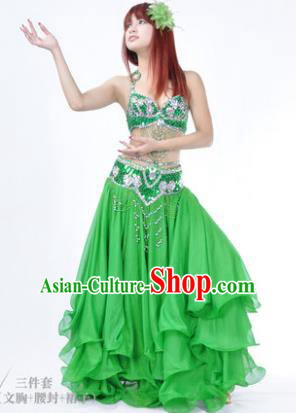 Traditional Indian Belly Dance Orange Dress India Oriental Dance Clothing for Women