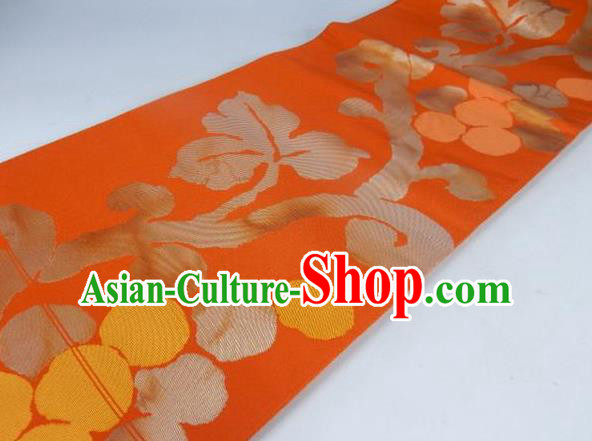 Traditional Japanese Kimono Orange Belts Kimonos Yukata Waistband for Women