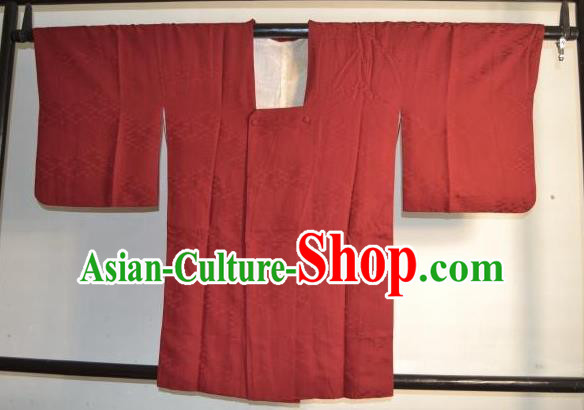 Japanese Traditional Hakama Kimono Japan Red Haori Shirts Apparel Yukata Costume for Men