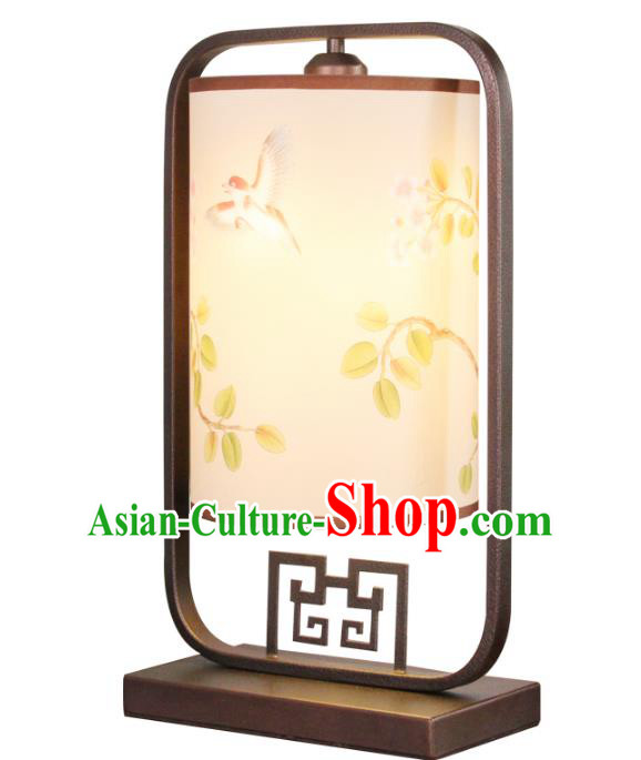 Handmade Traditional Chinese Lantern Desk Lamp Hand Painting Lantern