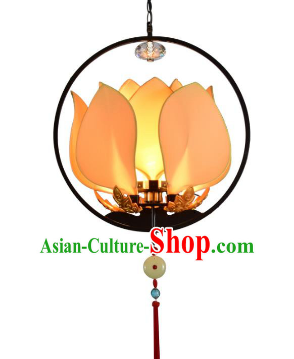 Traditional Chinese Ancient Palace Lantern Lotus Ceiling Lanterns Hanging Lanern