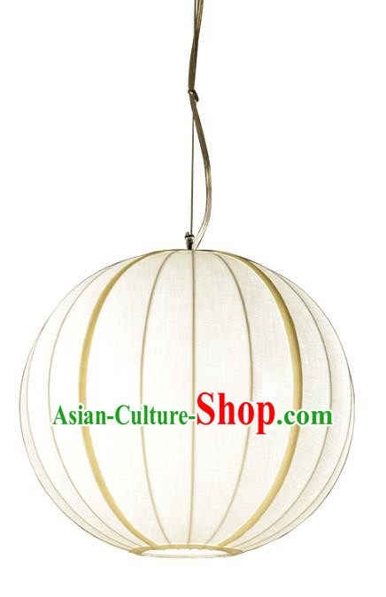 Traditional Chinese Ancient Palace Lantern Ceiling Lamp Round Lanern