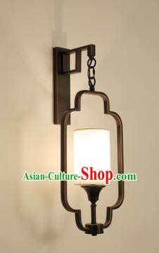 Handmade Traditional Chinese Lantern China Style Black Wall Lamp Electric Palace Lantern