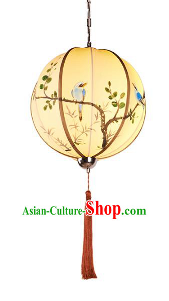 China Handmade Hanging Lantern Traditional Printing Lanterns New Year Palace Ceiling Lamp