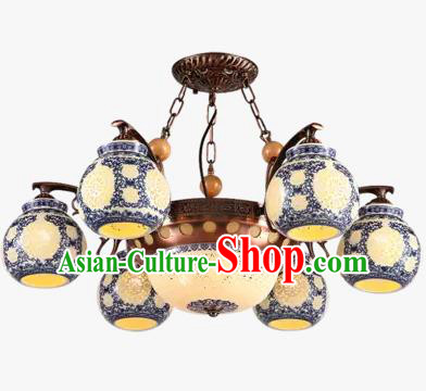 China Handmade iron Ceiling Lantern Traditional Ancient Hanging Lanterns Palace Lamp