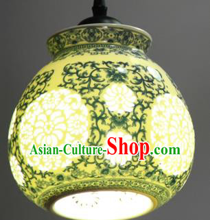 China Handmade Ceramics Lantern Traditional Lanterns New Year Palace Ceiling Lamp