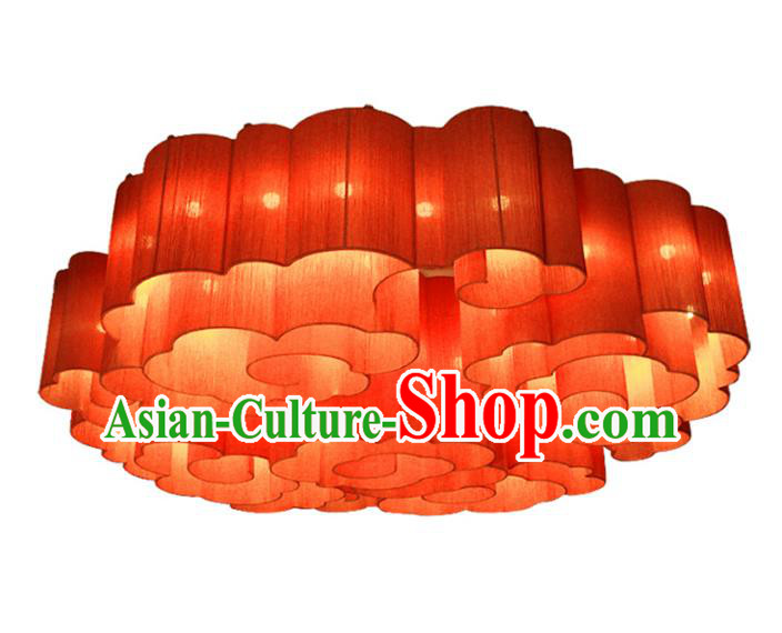 China Handmade Lantern Traditional Lanterns Red Cloud Palace Ceiling Lamp