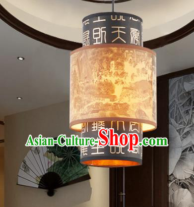 China Ancient Handmade Parchment Hanging Lantern Traditional Ceiling Lamp Palace Lanterns