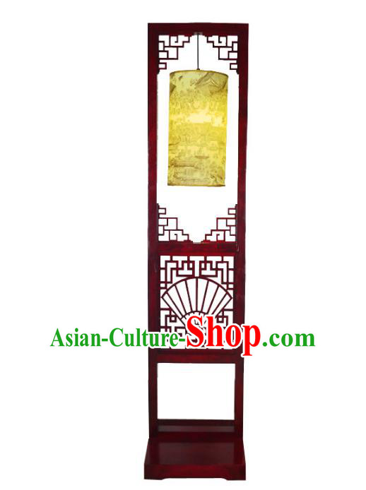 Asian China Handmade Wood Floor Lanterns Traditional Ancient Palace Lantern