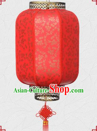Chinese Handmade Palace Lantern Traditional Wintersweet Hanging Lantern Red Ceiling Lamp Ancient Lanterns