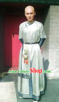 Ancient Chinese Qing Dynasty Prince Hongshi Historical Costume Manchu Nobility Childe Clothing for Men