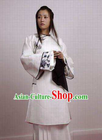 Chinese Ancient Qing Dynasty Manchu Dress Imperial Consort of Shunzhi Kong Sizhen Costume for Women